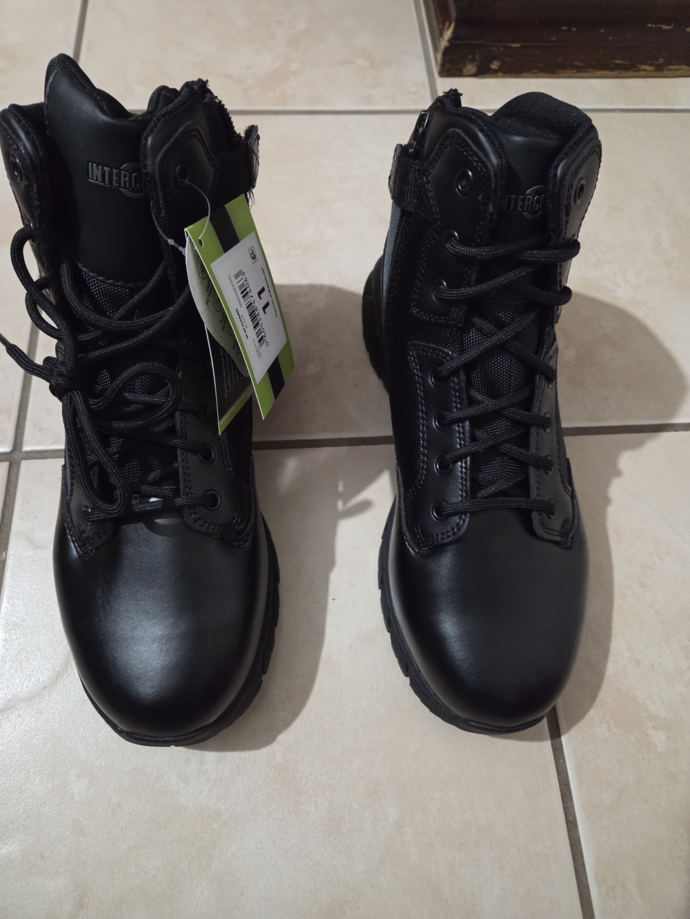 Interco Black Men's Tactical Boots — Durable Duty Footwear